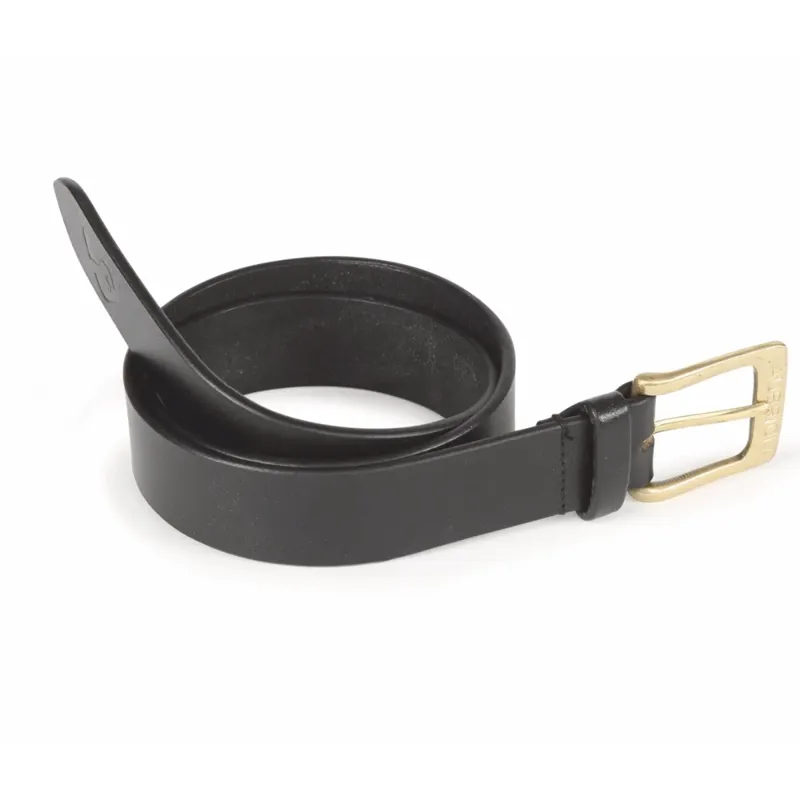 Shires Aubrion 35mm Leather Belt - Black