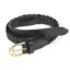 Shires Aubrion Plaited Leather Skinny Belt - Black