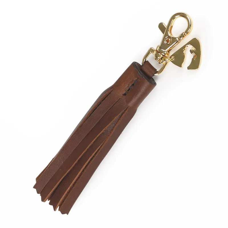 Shires Aubrion Tassel Keyring - Brown
