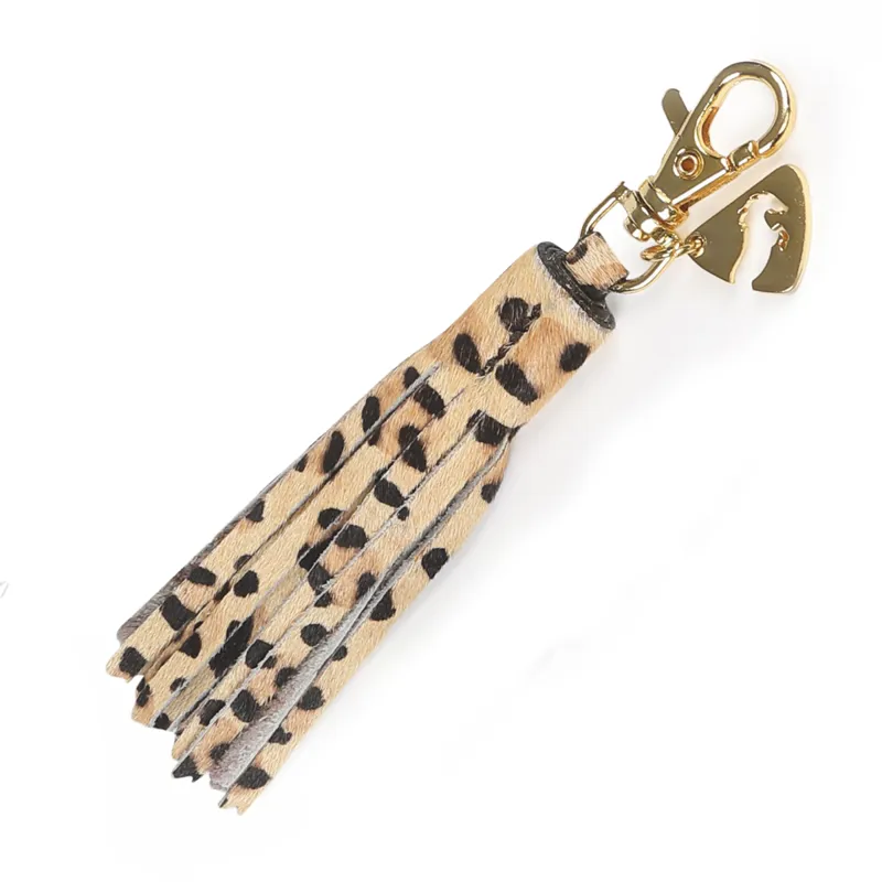 Shires Aubrion Tassel Keyring - Leopard