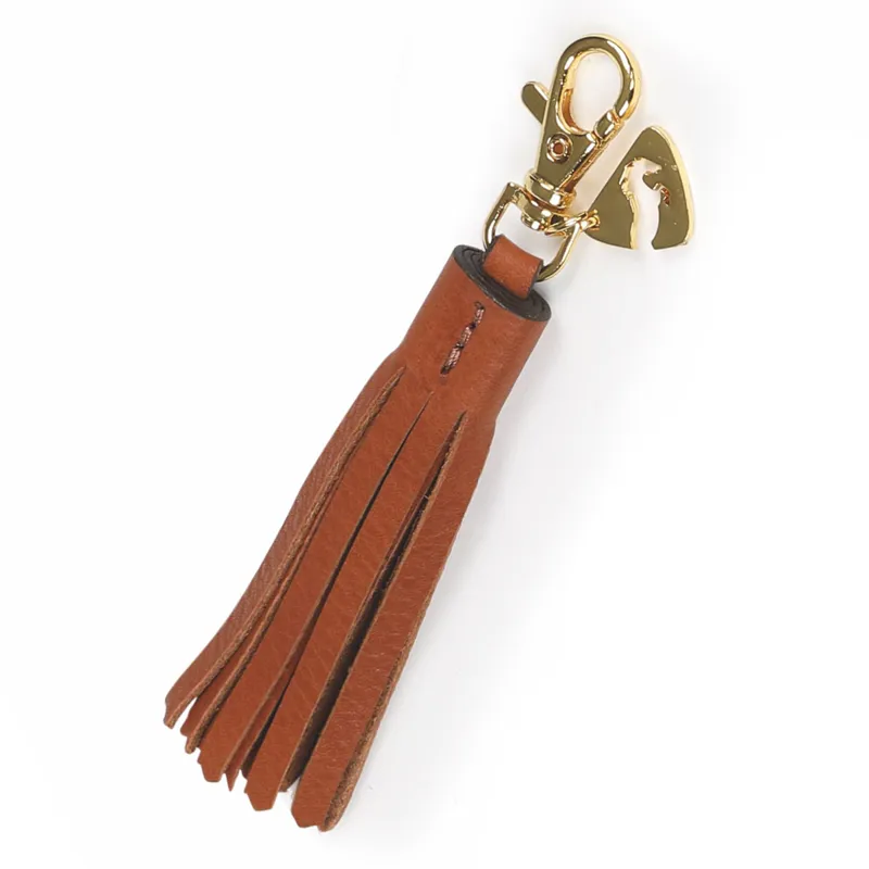 Shires Aubrion Tassel Keyring - Tan