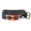 Shires Aubrion Drover Skinny Polo Belt - Turq/Red/Orange/Blue
