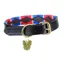 Shires Digby and Fox Dover Polo Dog Collar - Red/Navy