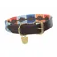 Shires Digby and Fox Dover Polo Dog Collar - Turquoise/Red/Orange/Blue