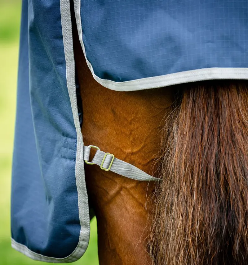 Horseware Amigo Ripstop 900D 0g Turnout Rug - Navy/Titanium Grey-5