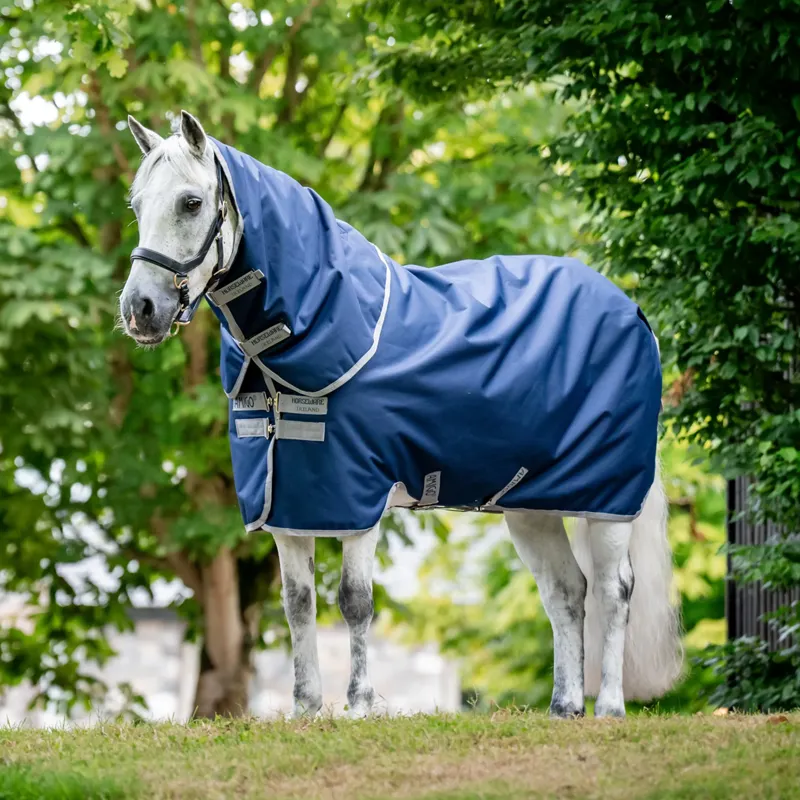 Horseware Amigo Ripstop 900D 0g Plus Turnout Rug - Navy/Titanium Grey-1