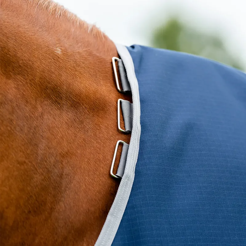 Horseware Amigo Ripstop 900D 0g Plus Turnout Rug - Navy/Titanium Grey-2