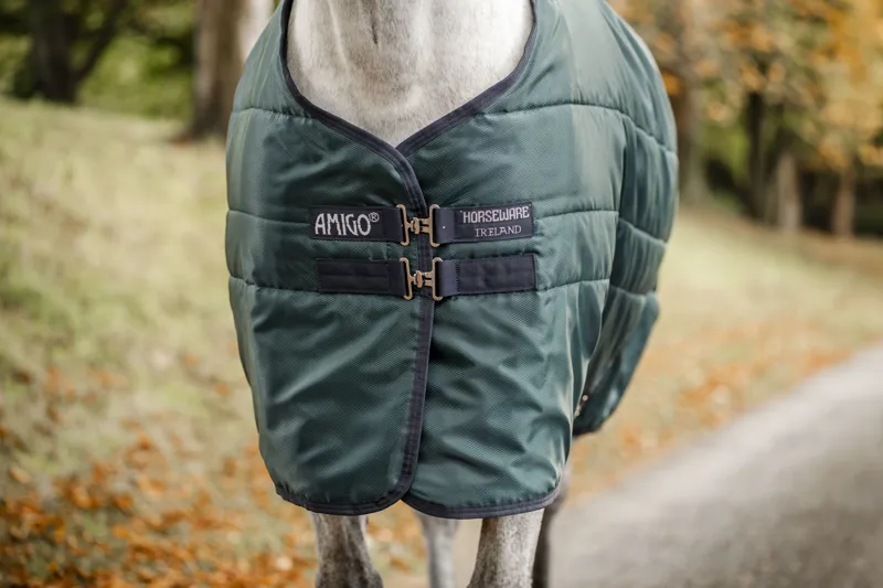Horseware Amigo Ripstop Insulator 200g Stable Rug - Dynasty Green/Navy/Silver-1