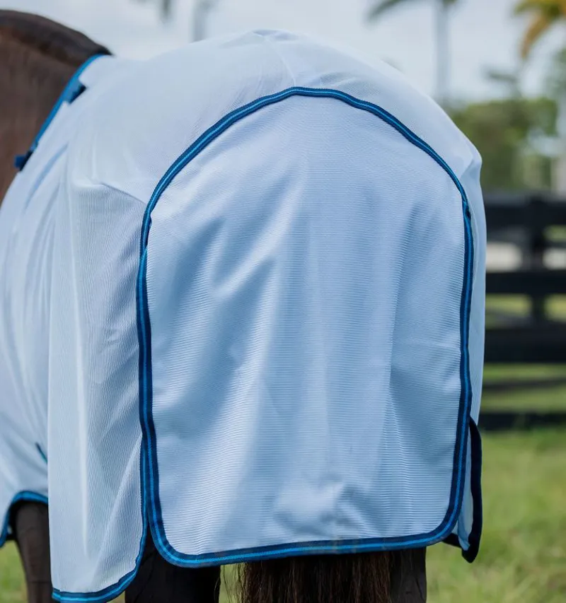 Horseware Amigo Bug Rug - Heather Blue/Blue/Silver-6