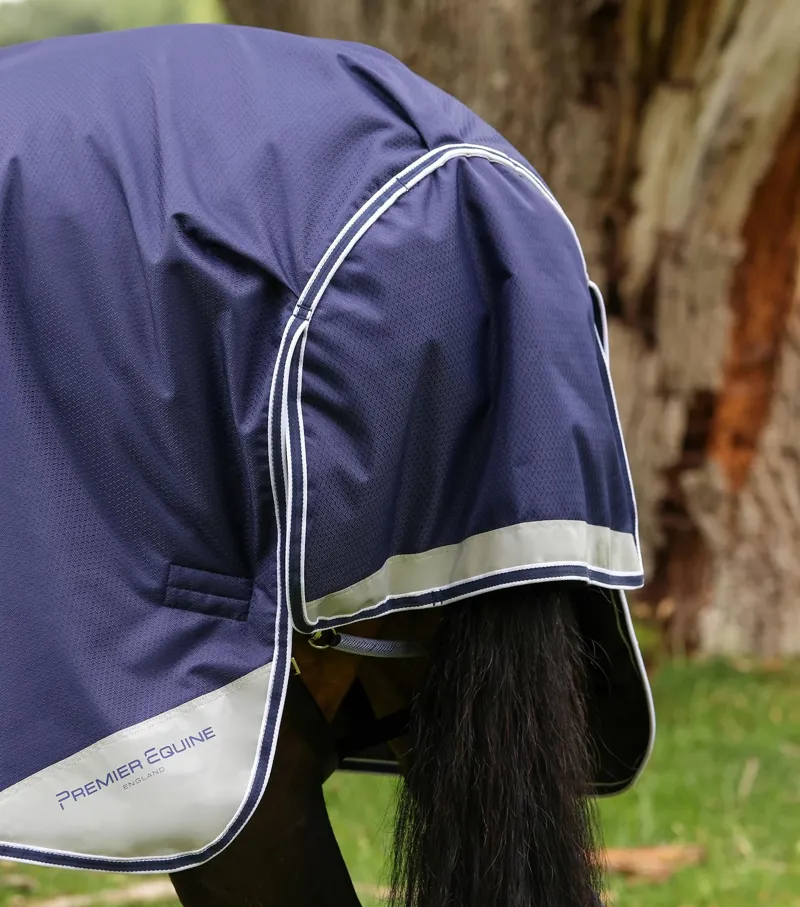 Premier Equine Akoni 200g Turnout Rug With Classic Neck Cover - Navy-4