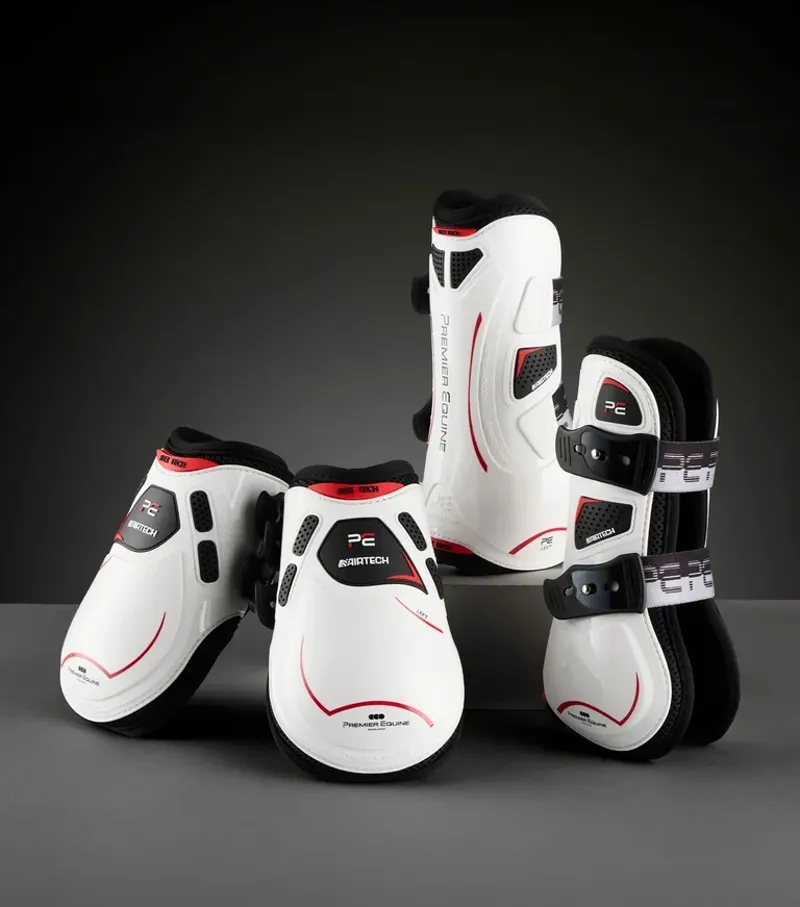 Premier Equine ArmorX Fetlock Boots - White-5