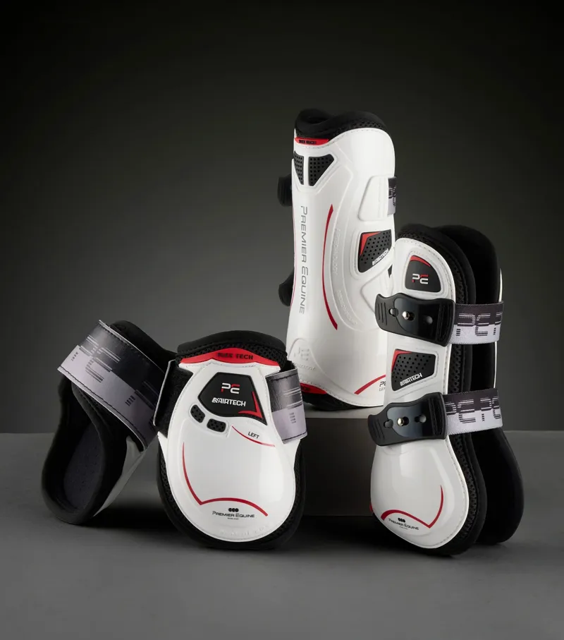 Premier Equine ArmorX Lite Fetlock Boots - White-5