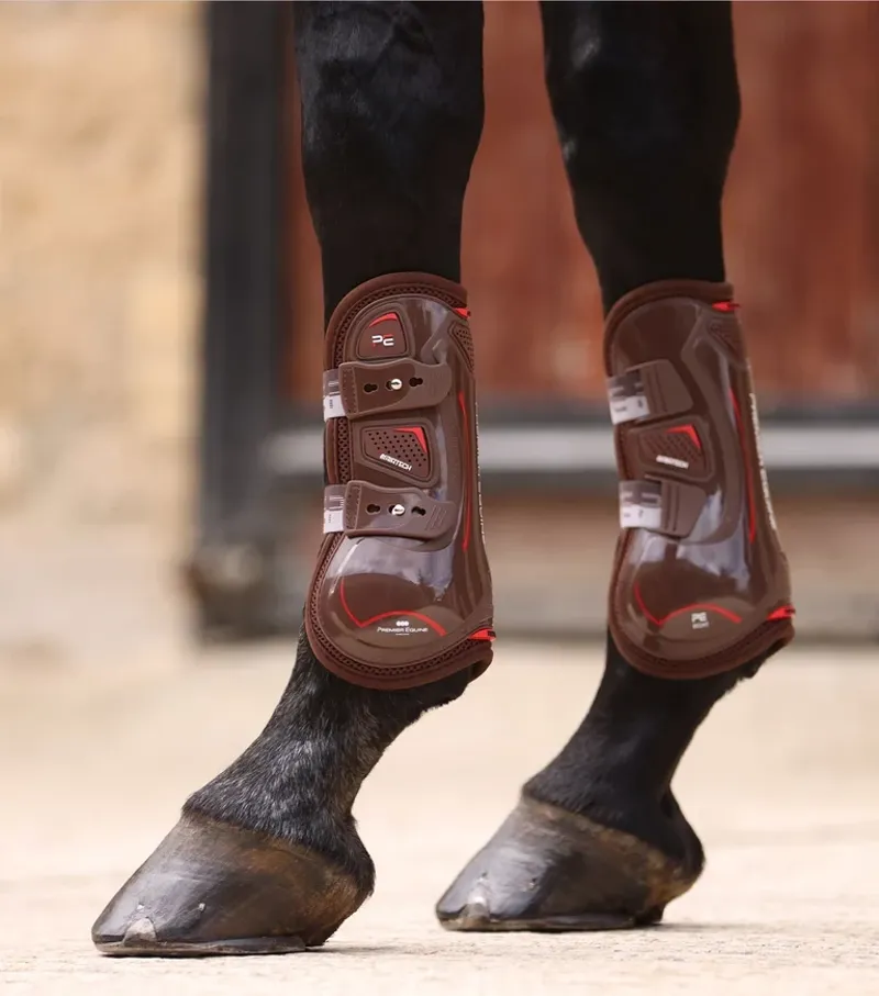 Premier Equine ArmorX Tendon Boots - Brown-4