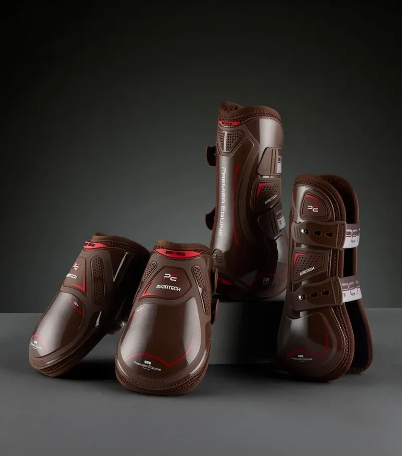 Premier Equine ArmorX Tendon Boots - Brown-5
