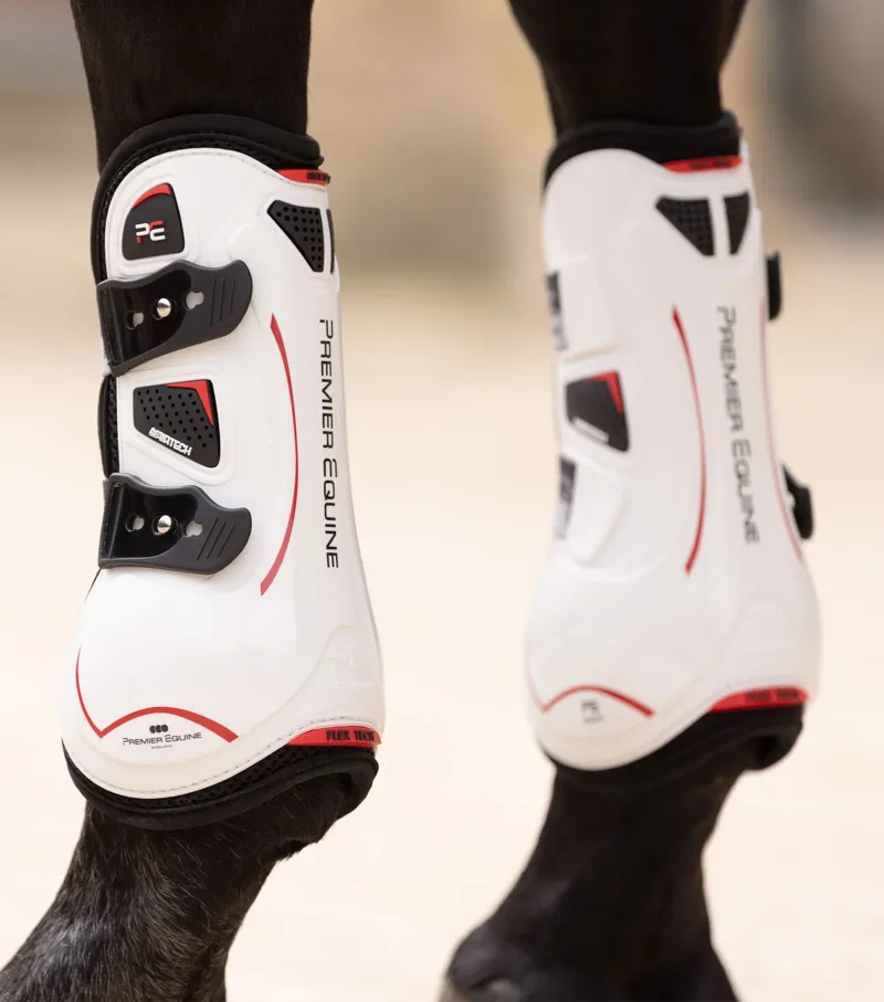 Premier Equine ArmorX Tendon Boots - White-4