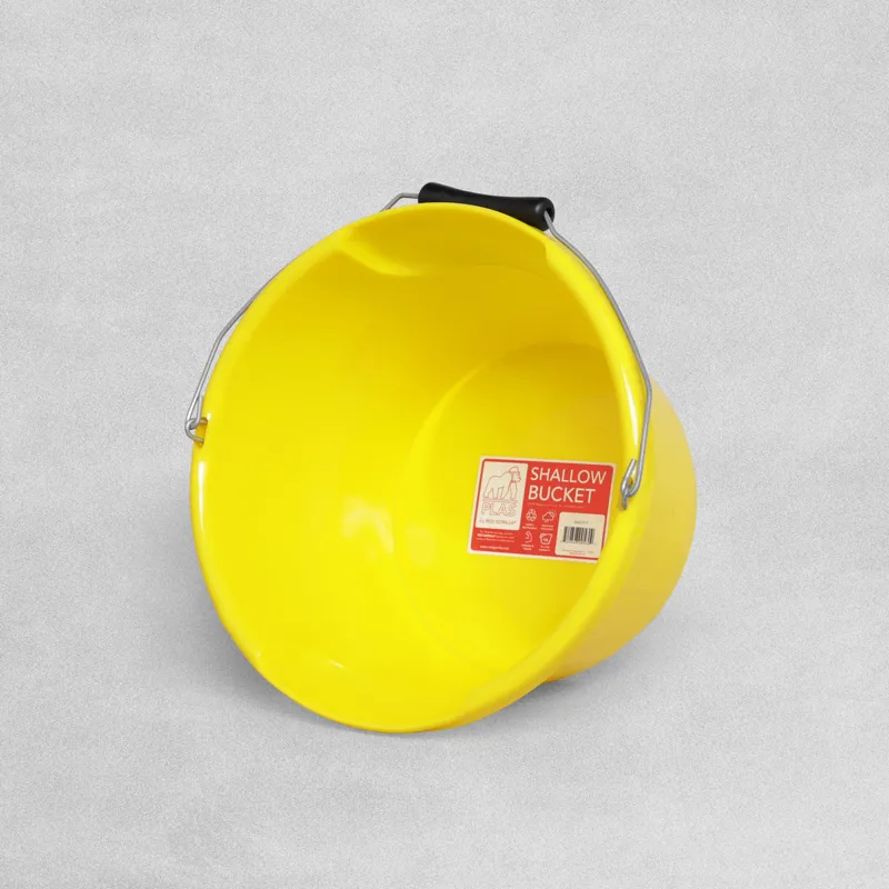 Red Gorilla Plas Shallow Bucket - 10 Litres - Yellow-2