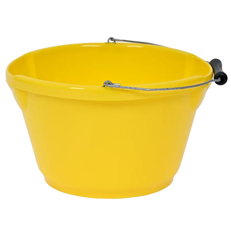 Red Gorilla Plas Shallow Bucket - 10 Litres - Yellow