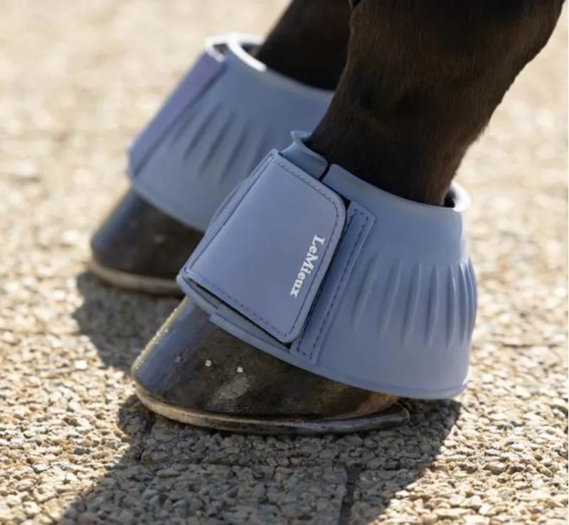 LeMieux Rubber Bell Boots - Powder Blue-1