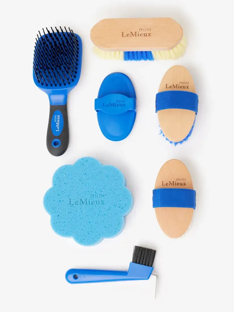 LeMieux Mini Grooming Set - Benetton Blue -2