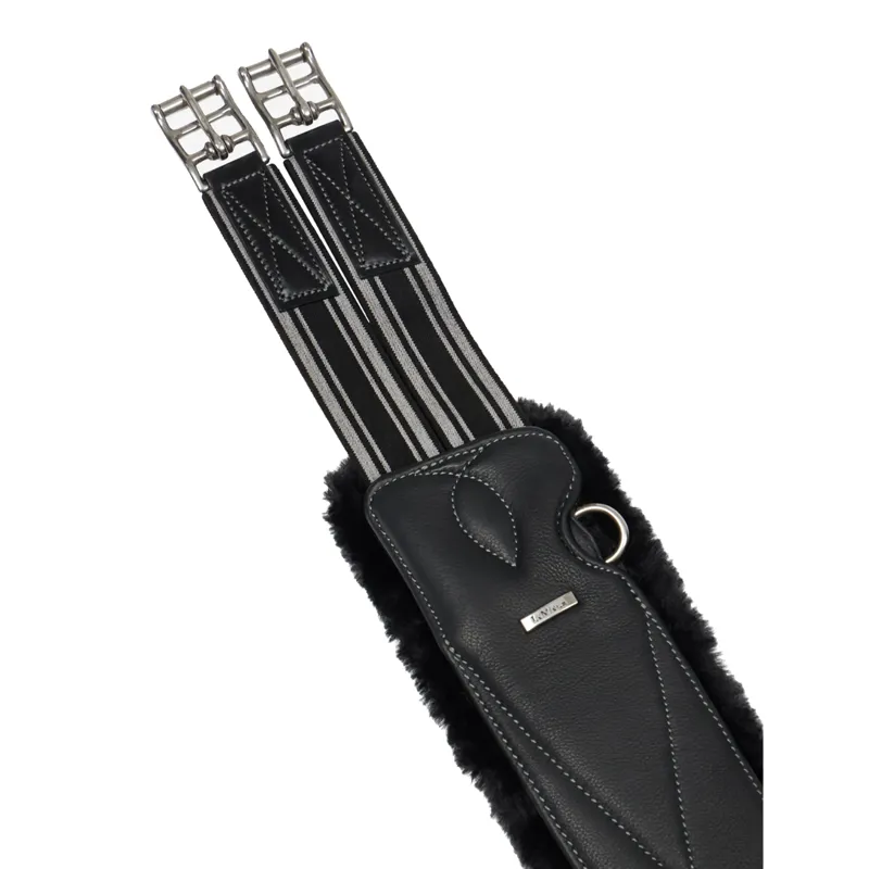LeMieux Arika Simuwool Contoured Dressage Girth - Black-1