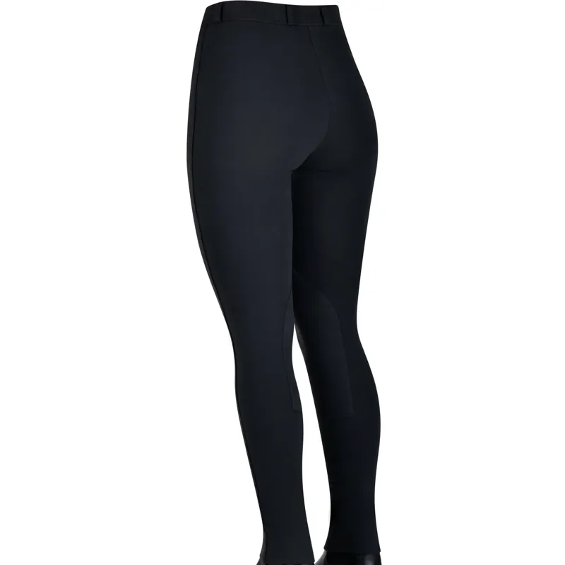 Saxon Warm Up II Zip Front Ladies Jodhpurs - Black-1