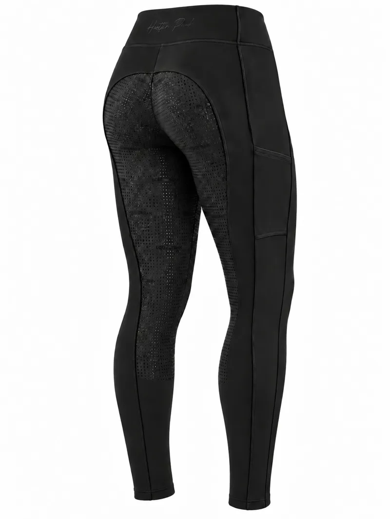 Hatton Park Orleton Riding Tights - Black-1