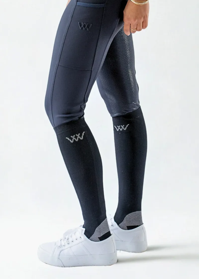 Woof Wear Competition Riding Socks - Black-1