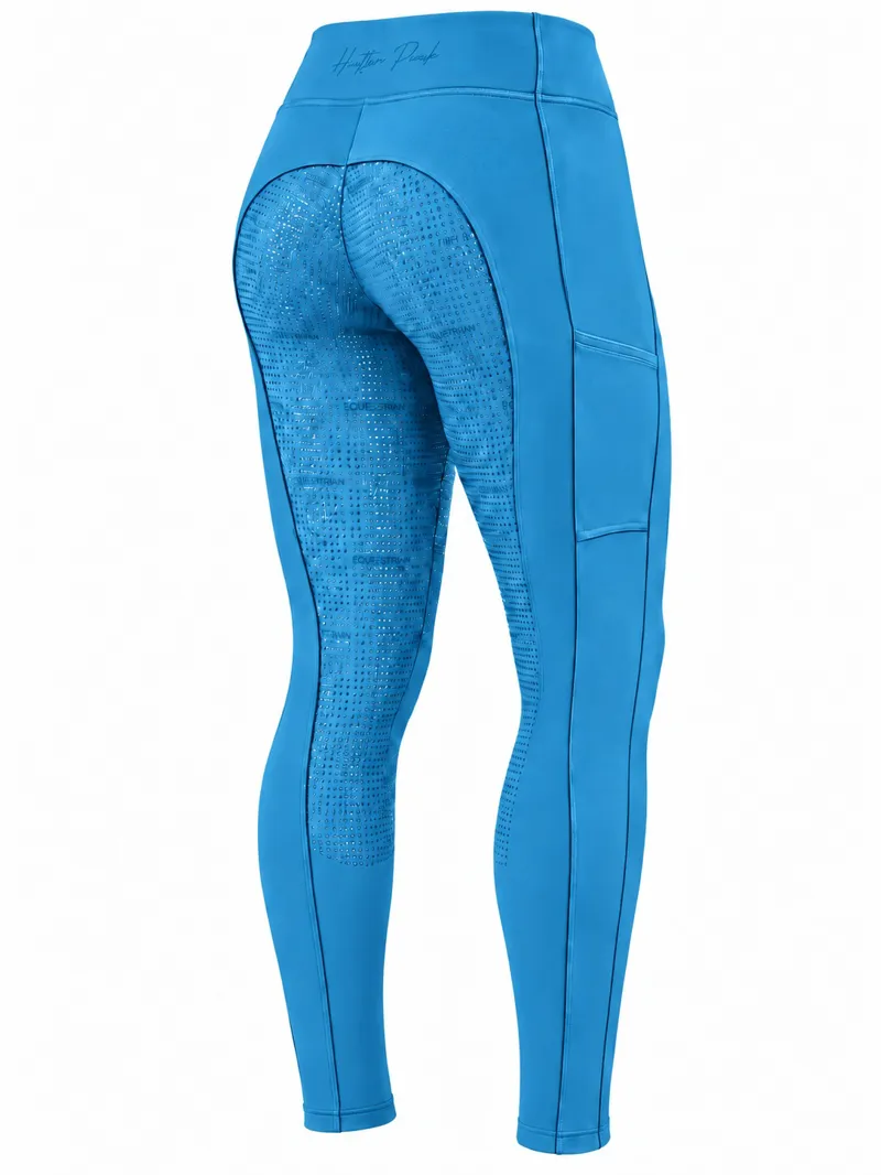Hatton Park Orleton Riding Tights - Blue Coral-1