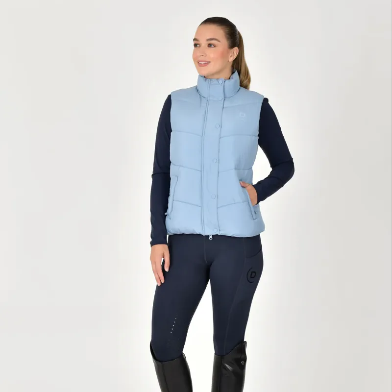 Dublin Showerproof Puffer Ladies Body Warmer - Blue Fog-1