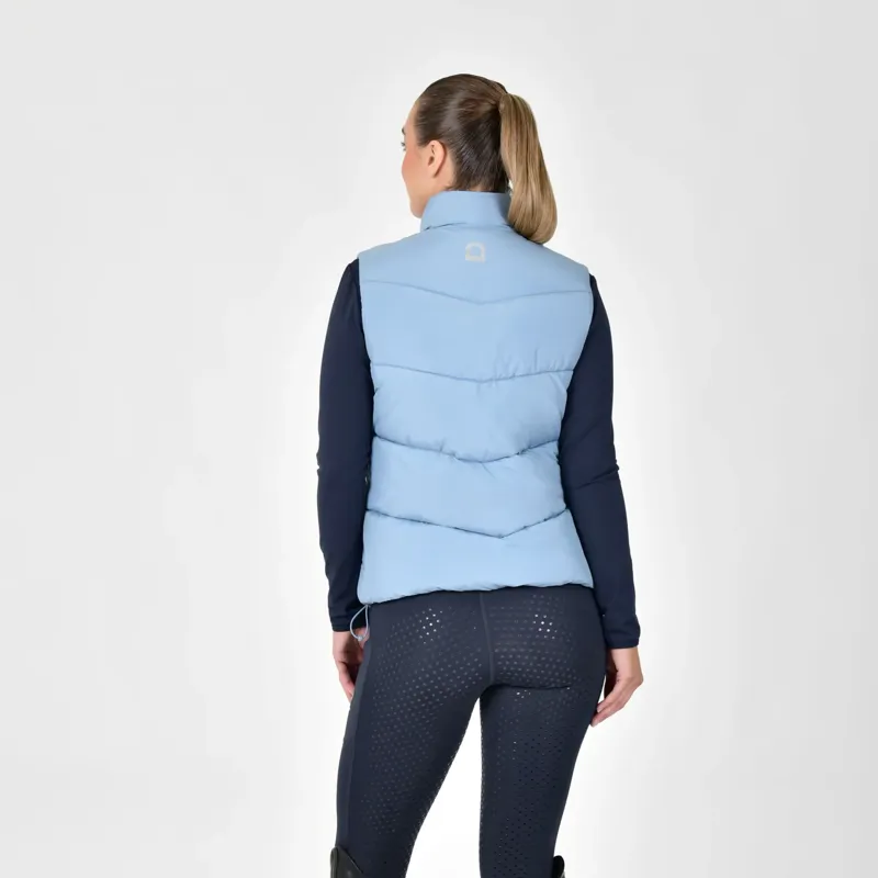 Dublin Showerproof Puffer Ladies Body Warmer - Blue Fog-2