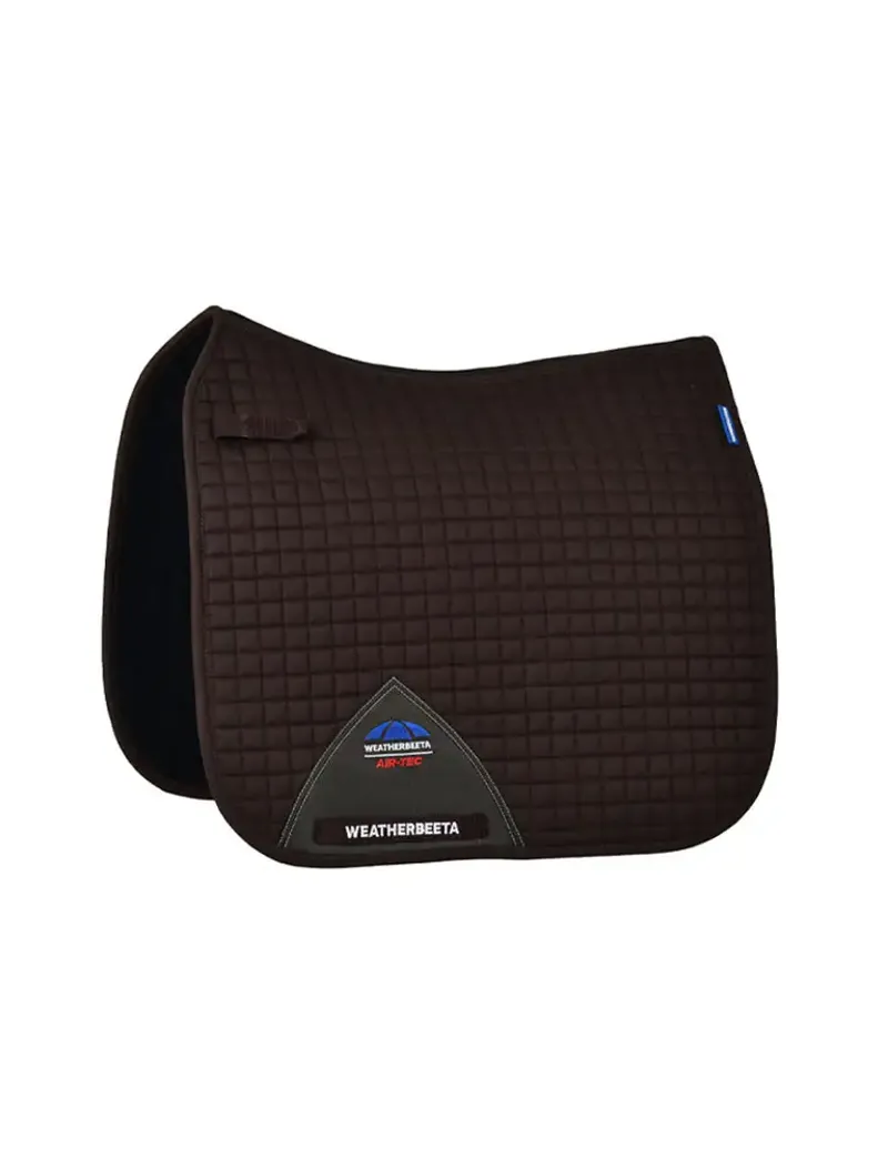 WeatherBeeta Prime Air-Tec Dressage Saddle Pad - Chocolate