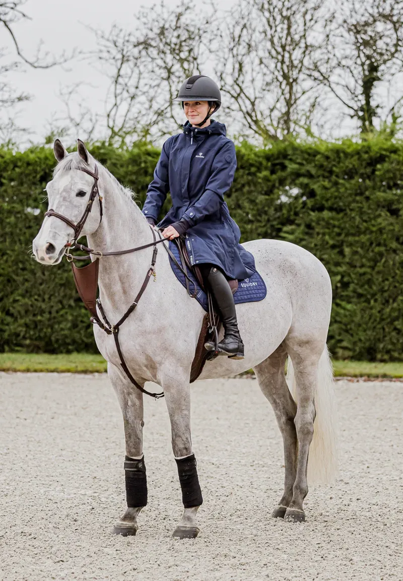 EQUIDRY BRONTE Ladies Fitted Waterproof Jacket - Navy-5