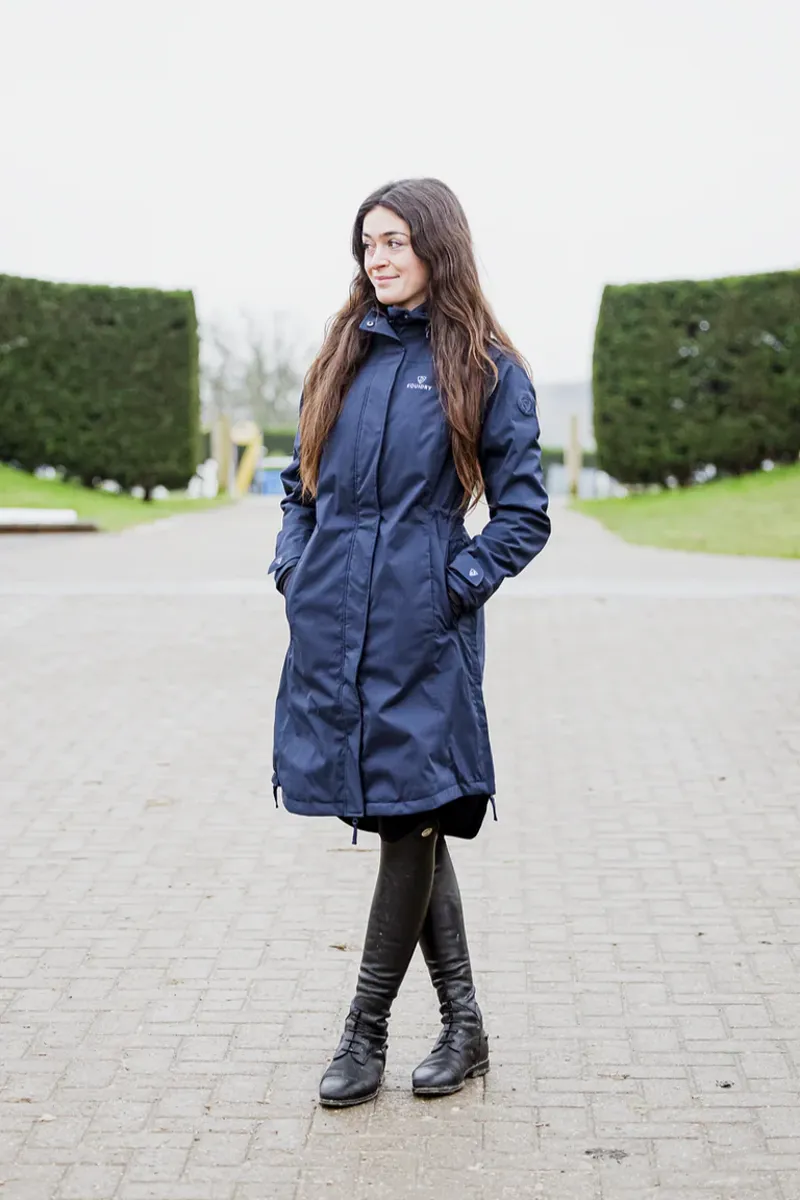 EQUIDRY BRONTE Ladies Fitted Waterproof Jacket - Navy-6