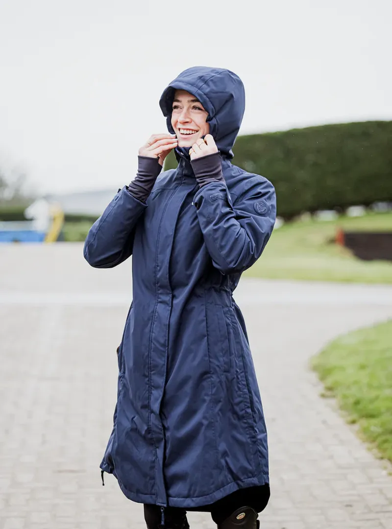 EQUIDRY BRONTE Ladies Fitted Waterproof Jacket - Navy-1