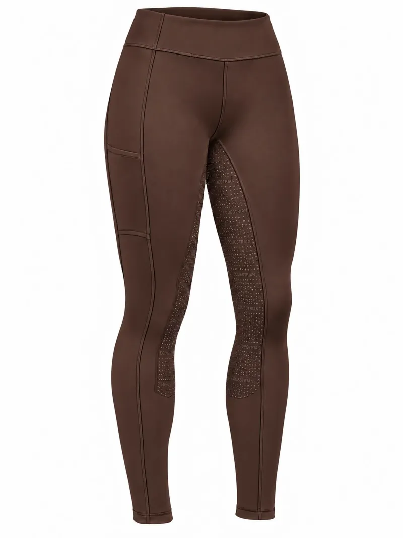 Hatton Park Orleton Riding Tights - Dark Brown