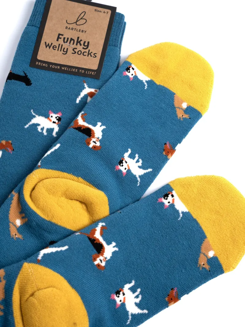 Bartleby Ladies Funky Welly Socks - Doggy Divas-2