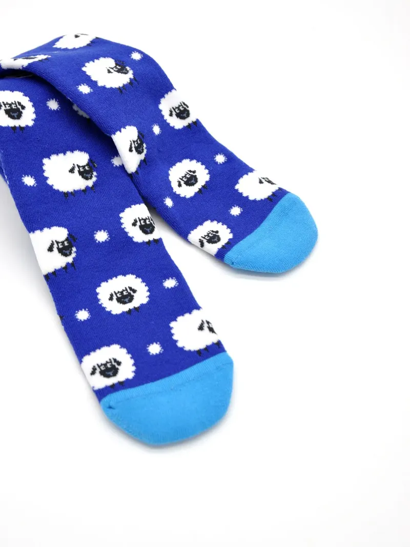 Bartleby Ladies Funky Welly Socks - Cute Sheep-3