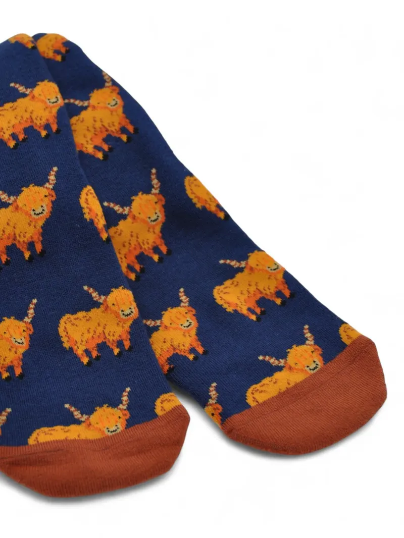 Bartleby Mens Funky Welly Socks - Hardy Highlands-3