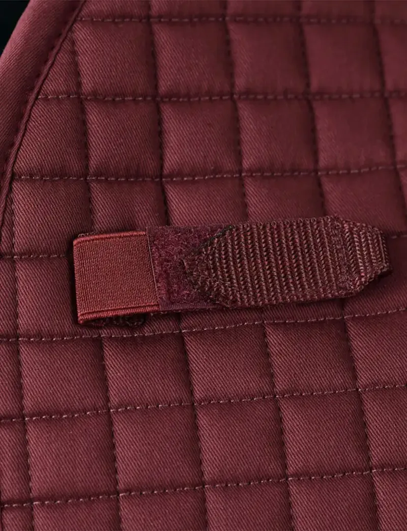 WeatherBeeta Prime Air-Tec Dressage Saddle Pad - Burgundy-2