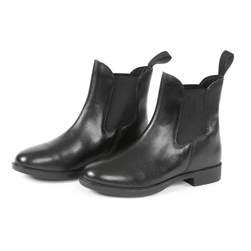 Bridleway Leather Childs Jodhpur Boots - Black - 3/35