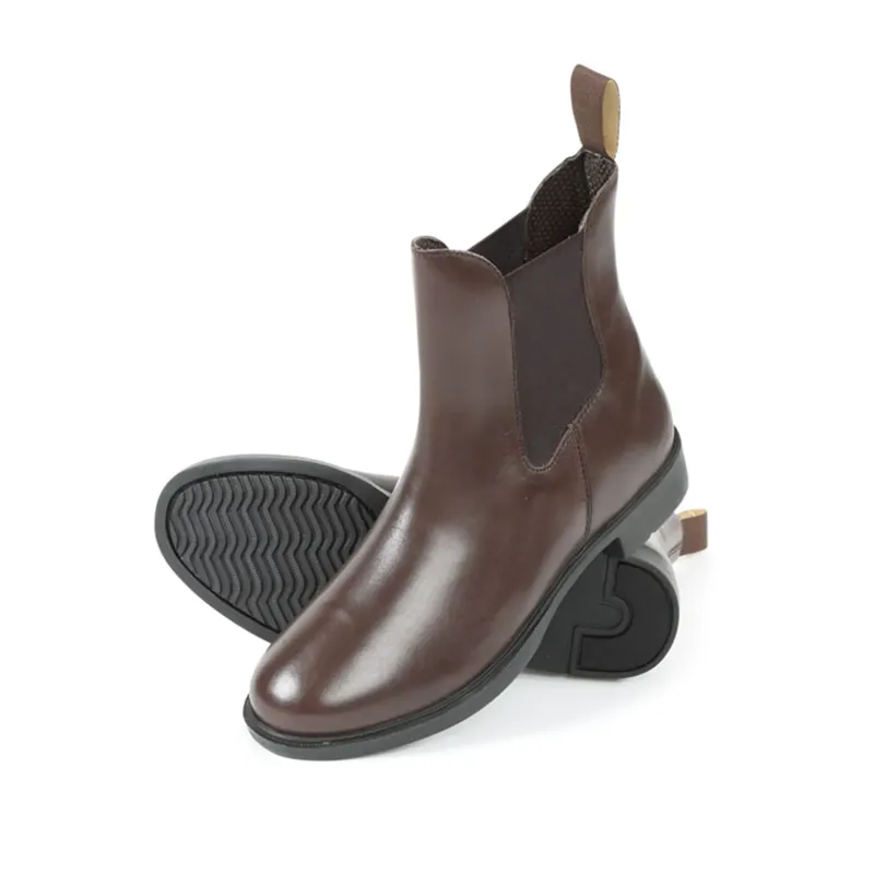 Bridleway Leather Jodhpur Boots - Brown - 7/41-1