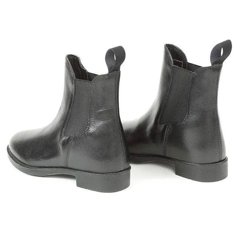 Bridleway Leather Childs Jodhpur Boots - Black - 3/35-2