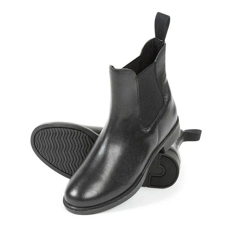 Bridleway Leather Childs Jodhpur Boots - Black - 3/35-1