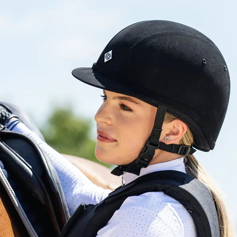 Charles Owen Young Riders YR8 Riding Hat - Black-1