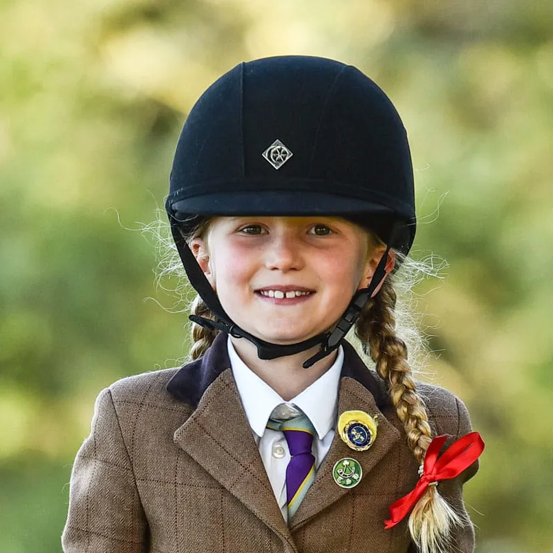 Charles Owen Young Riders YR8 Riding Hat - Black-2