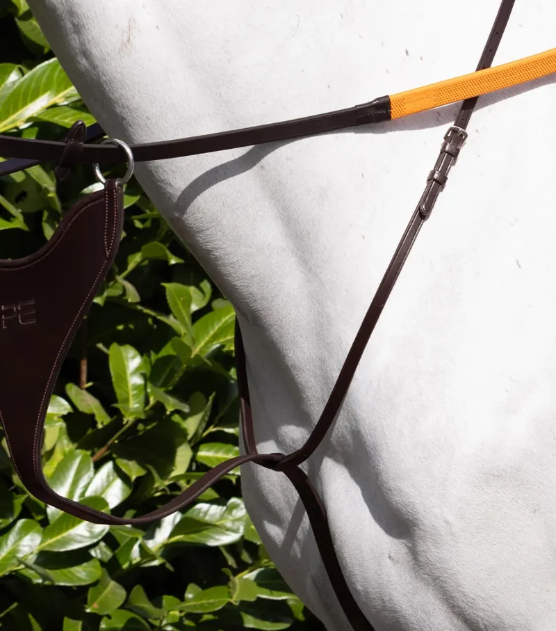 Premier Equine European Bib Martingale - Dark Havana-1