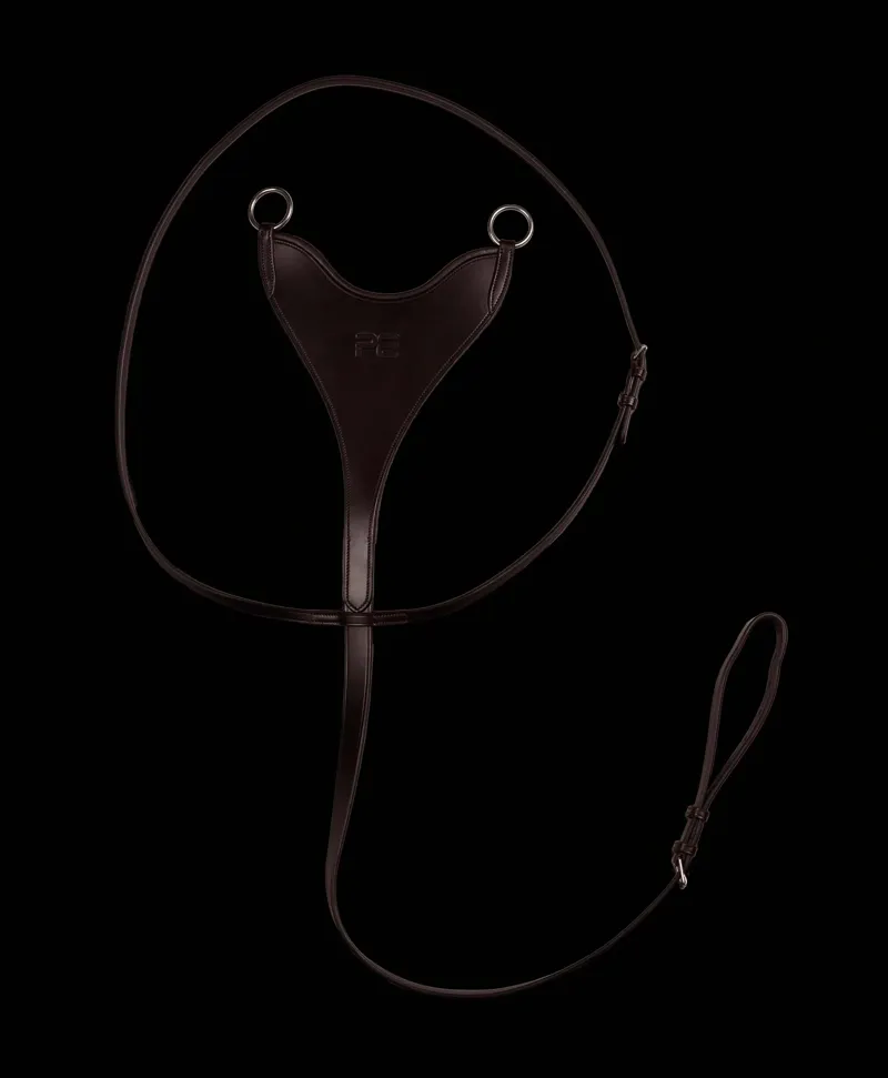 Premier Equine European Bib Martingale - Dark Havana-5