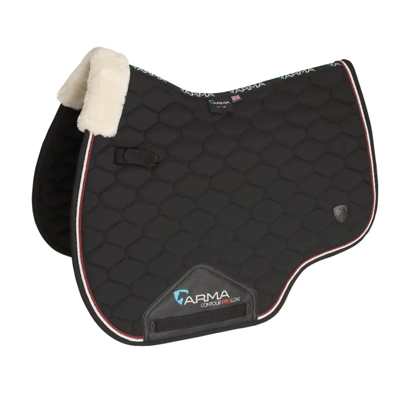 Shires ARMA Braided Trim Saddlecloth - Black