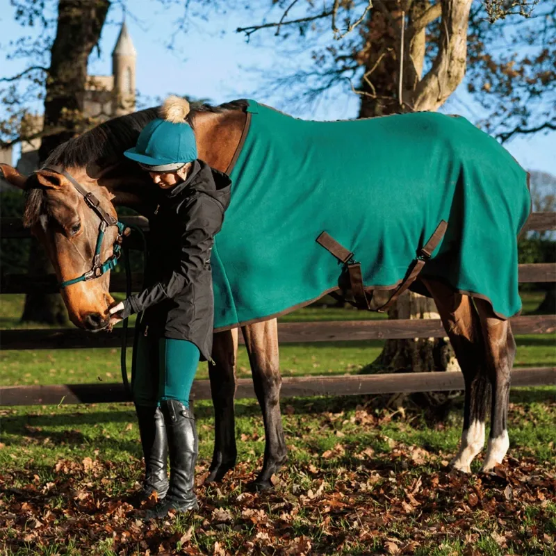 Cameo Fleece Show Rug - Evergreen-1