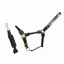 Cameo Rope Leather Headcollar and Rope - Black
